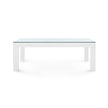 Villa & House Parsons Coffee Table with Glass Top