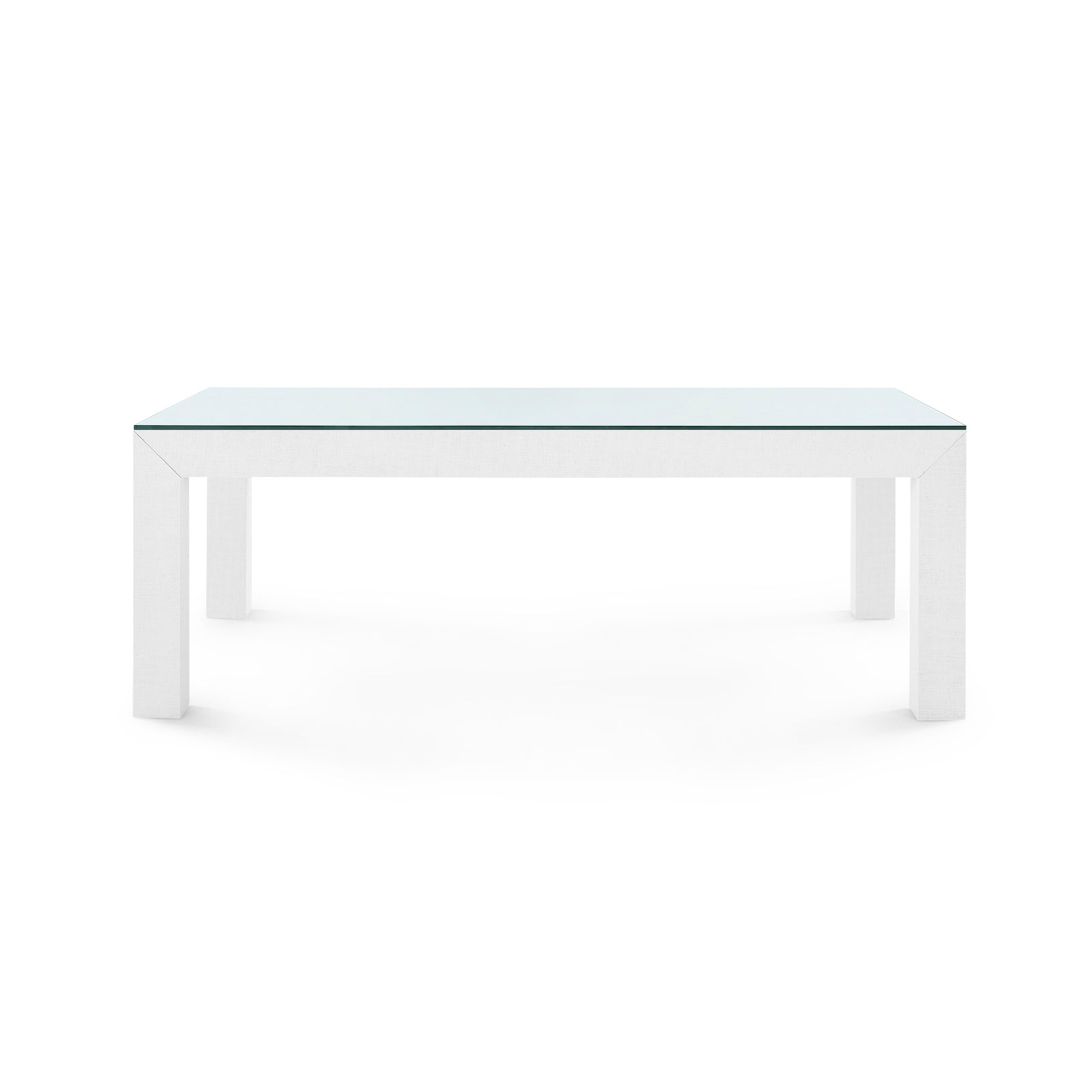 Villa & House Parsons Coffee Table with Glass Top