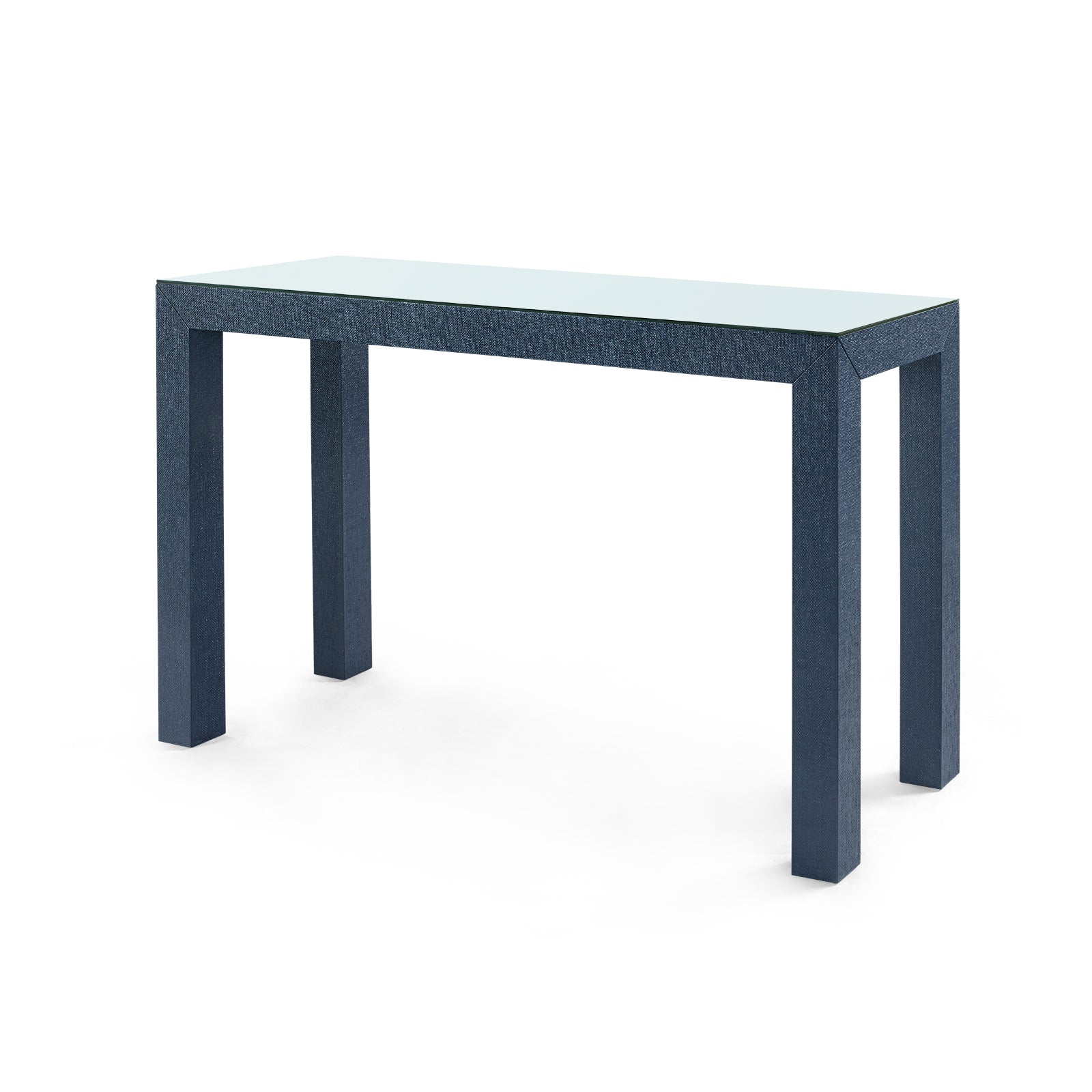 Villa & House Parsons Console Table with Glass Top