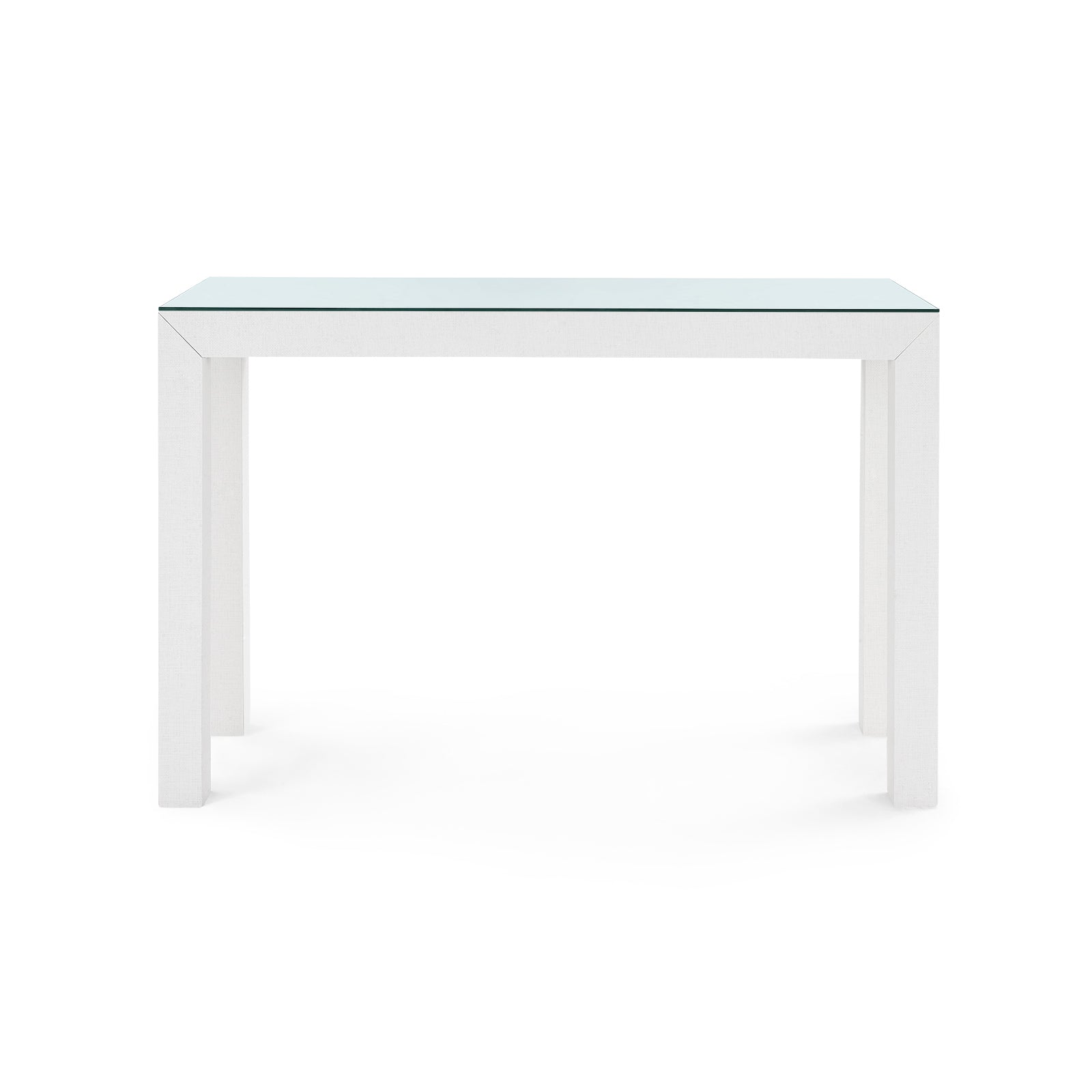 Villa & House Parsons Console Table with Glass Top