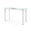 Villa & House Parsons Console Table with Glass Top