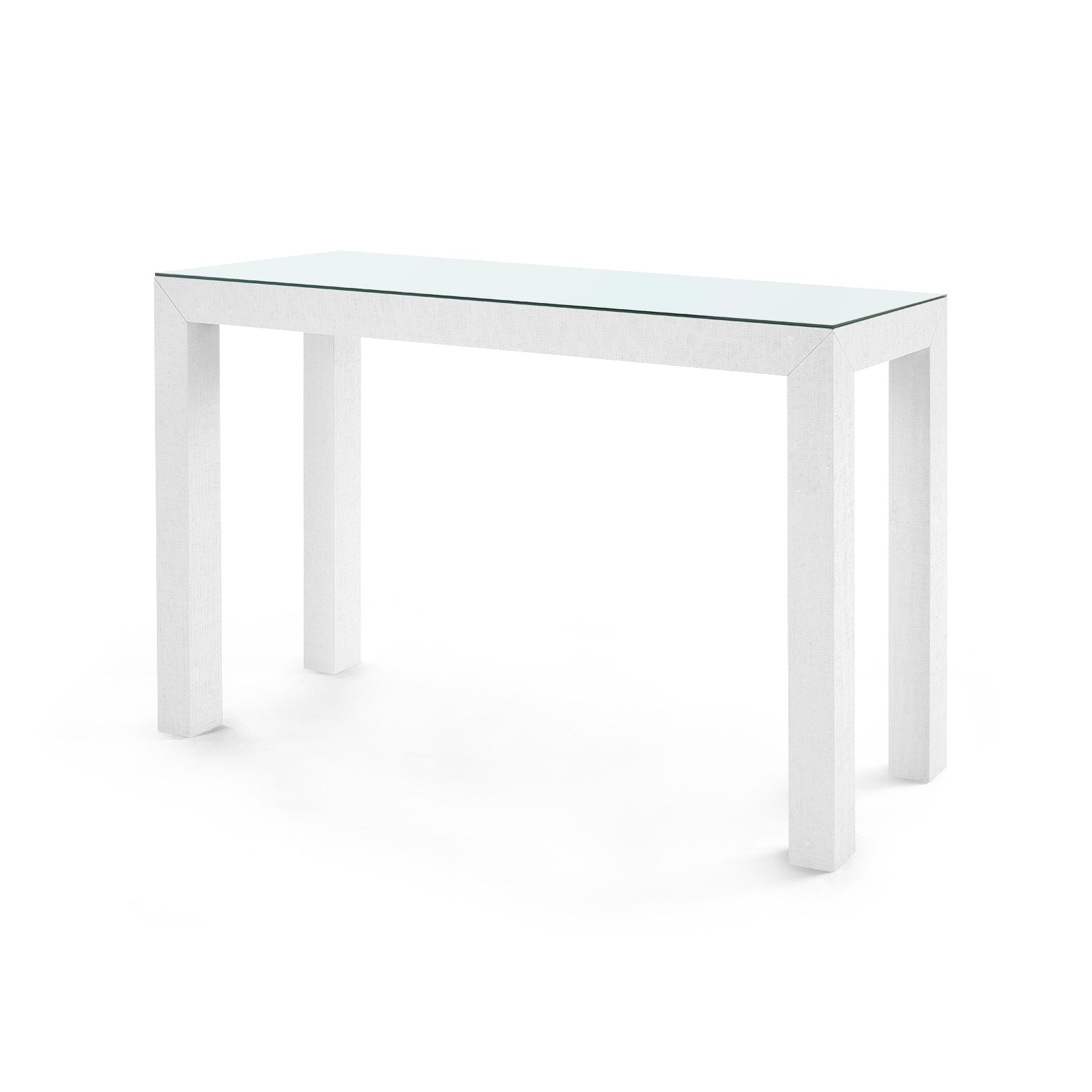 Villa & House Parsons Console Table with Glass Top