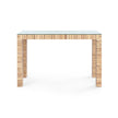 Villa & House Parsons Console Table with Glass Top