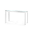 Villa & House Parsons Large Console with Glass Top