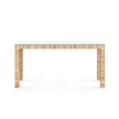 Villa & House Parsons Large Console with Glass Top