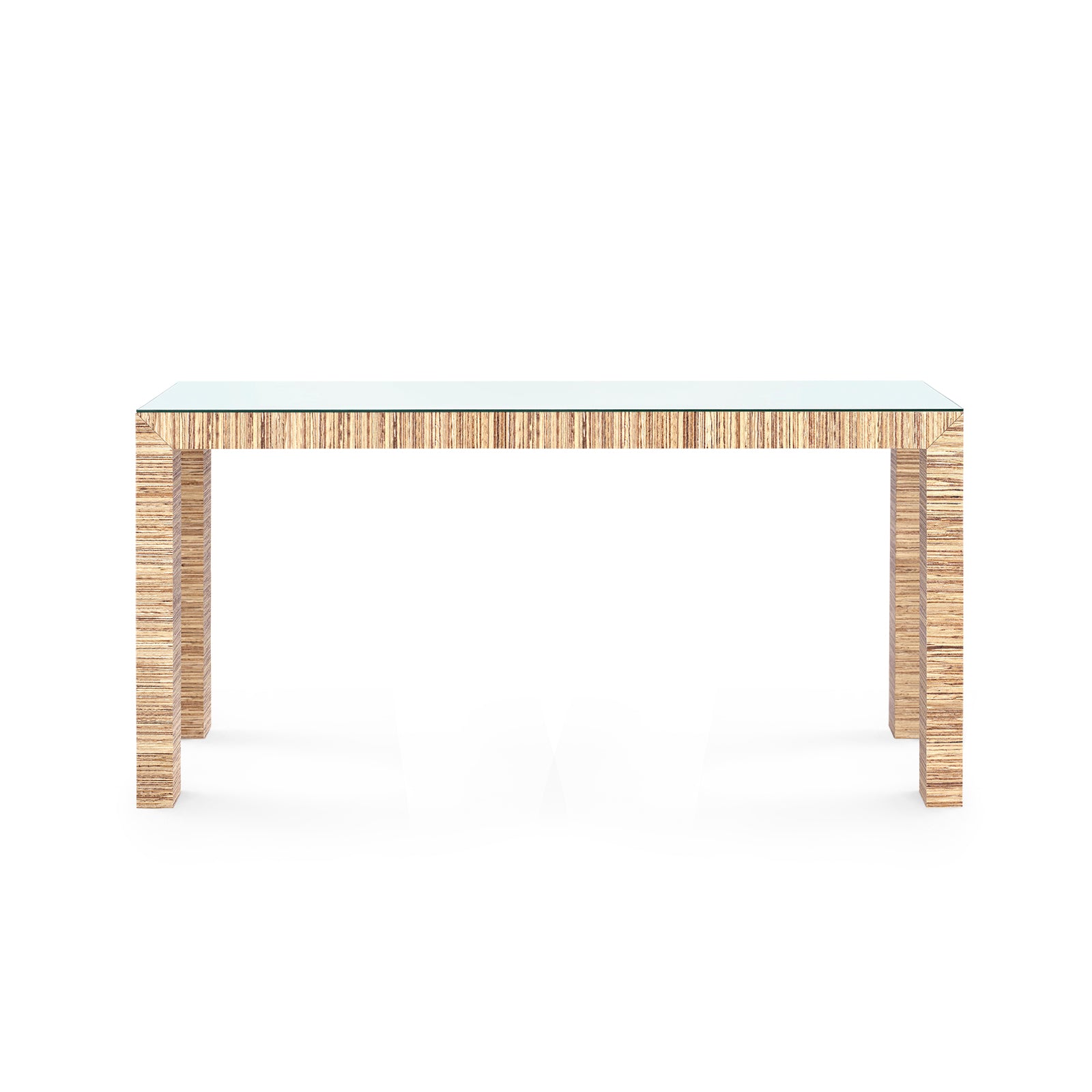 Villa & House Parsons Large Console with Glass Top