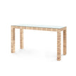 Villa & House Parsons Large Console with Glass Top