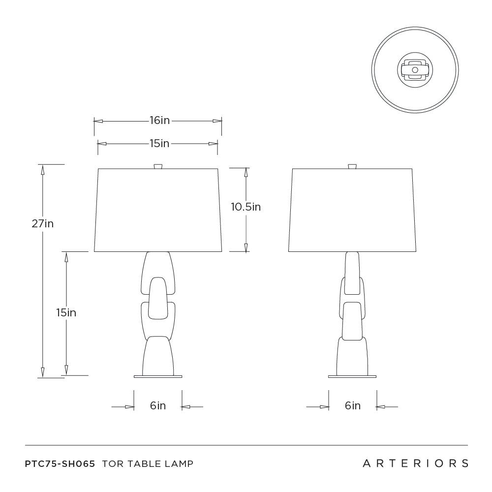 Arteriors Tor Table Lamp