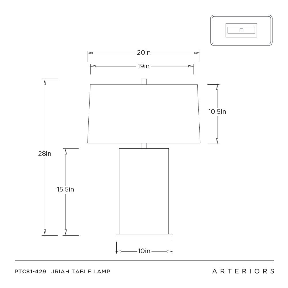 Arteriors Uriah Table Lamp