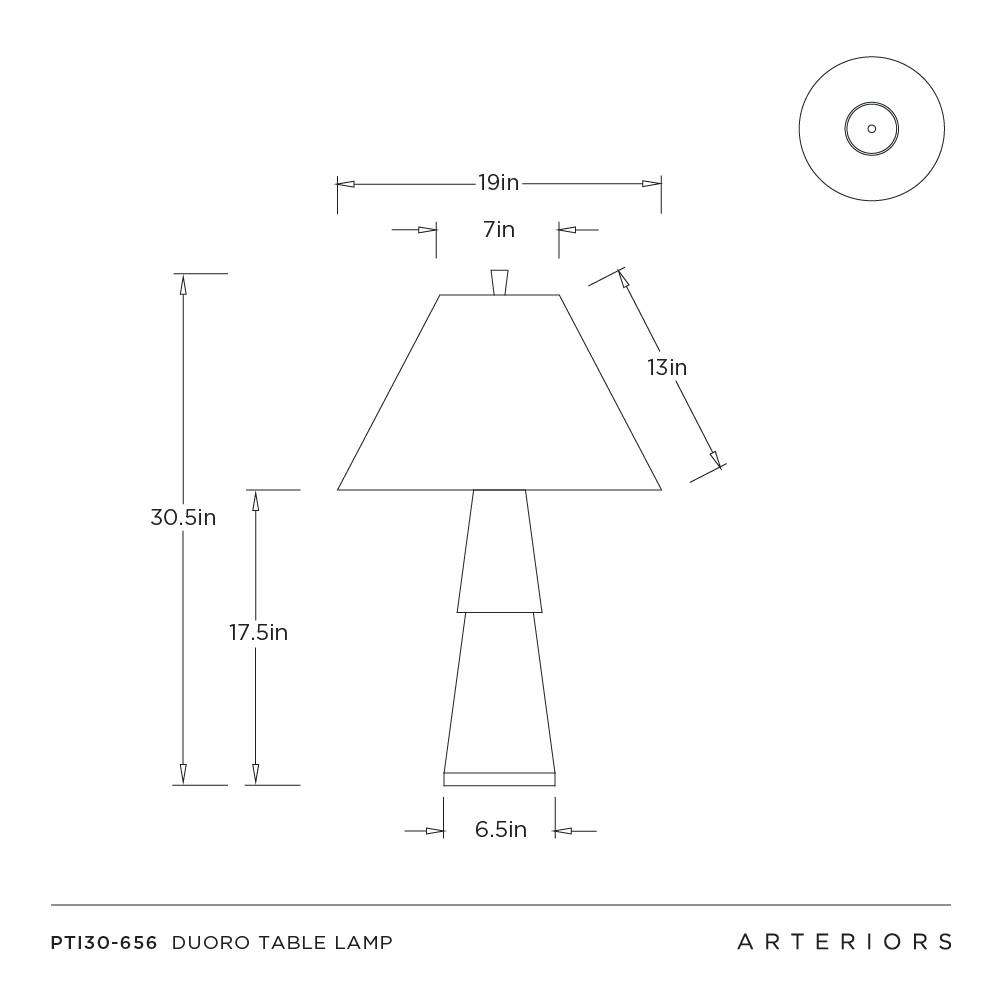 Arteriors Duoro Table Lamp