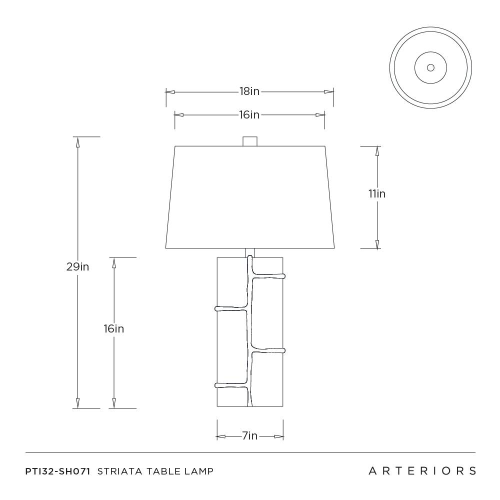 Arteriors Striata Table Lamp