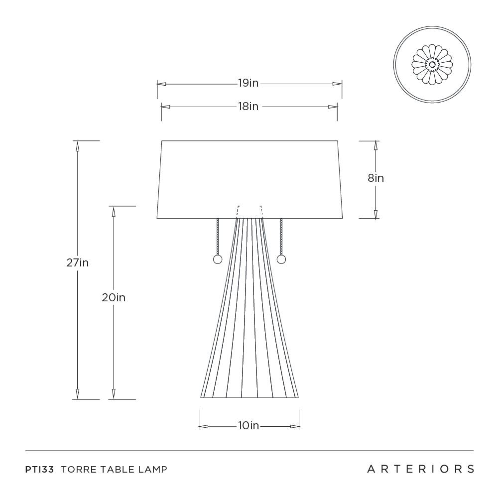 Arteriors Torre Table Lamp