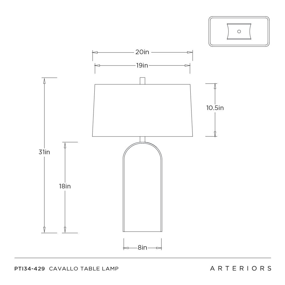 Arteriors Cavallo Table Lamp