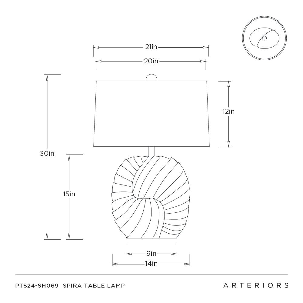 Arteriors Spira Table Lamp