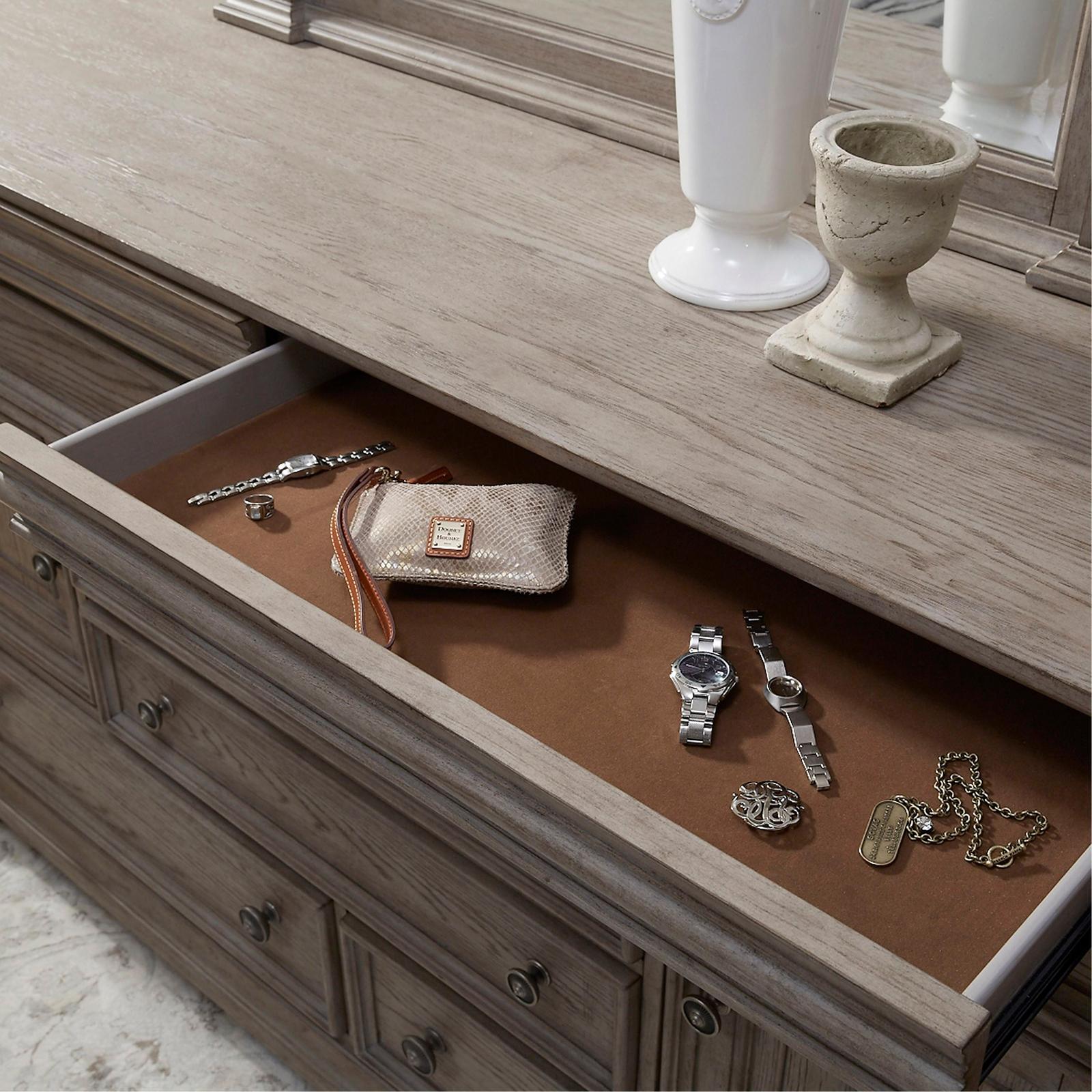 Pulaski Furniture Kingsbury French Gray 8 Drawer Dresser