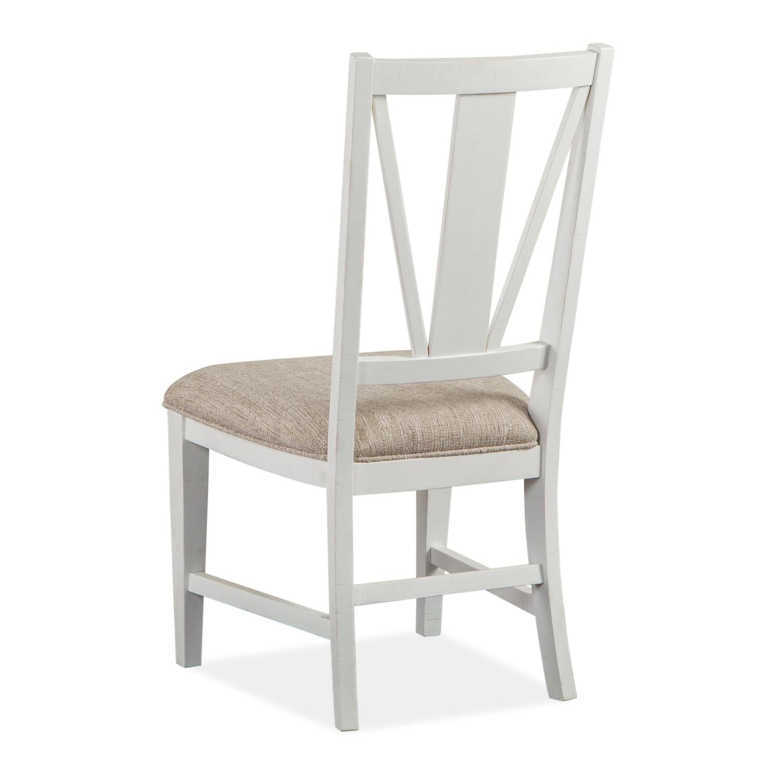 Magnussen Home Heron Cove Chalk White And Dovetail Grey Side Chair Set of 2