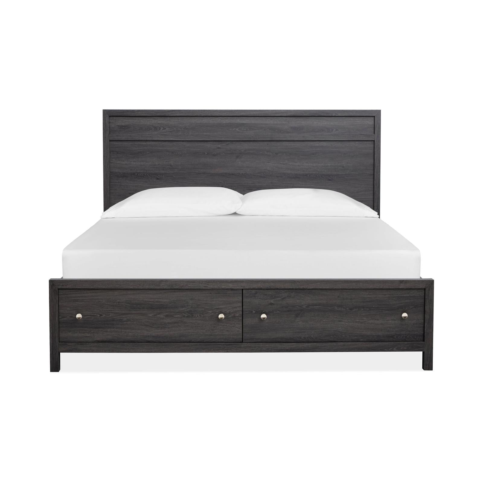 Magnussen Home Merrifield Raisin Black Panel Bed