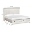 Magnussen Home Kingston Whisper White & Cerused Nutmeg Bed