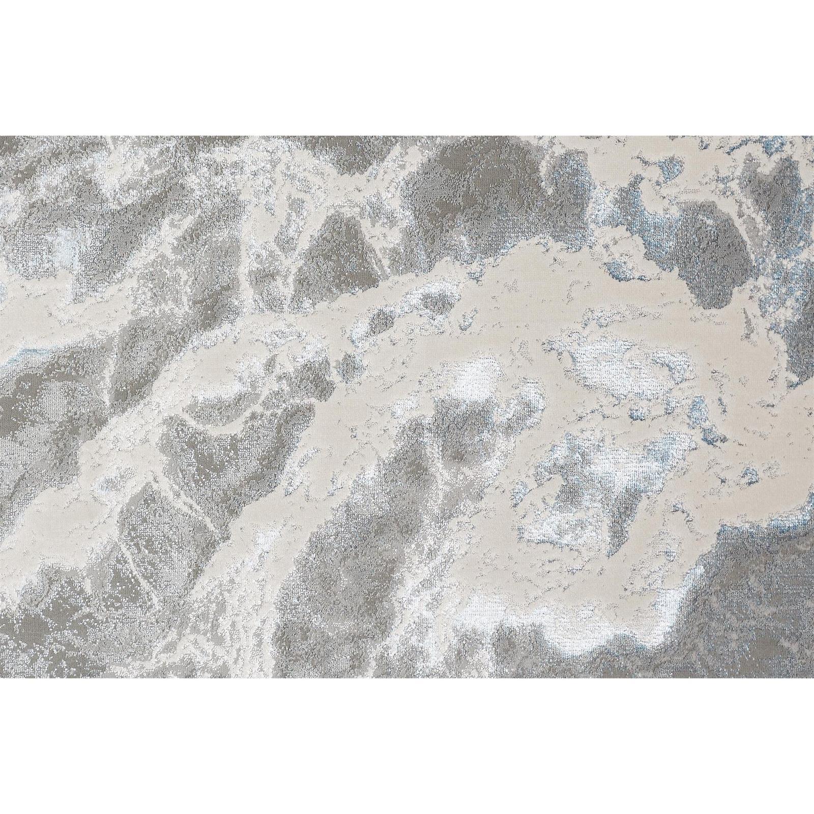 Feizy Azure 3539F Modern Abstract Rug in Silver/Gray/Ivory