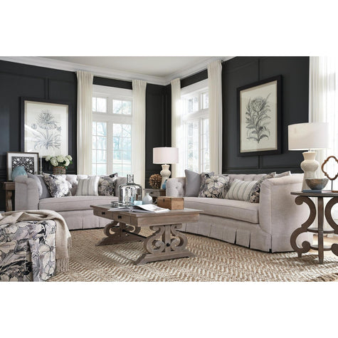 Magnussen Home Tinley Park Dove Tail Grey Rectangular Cocktail Table
