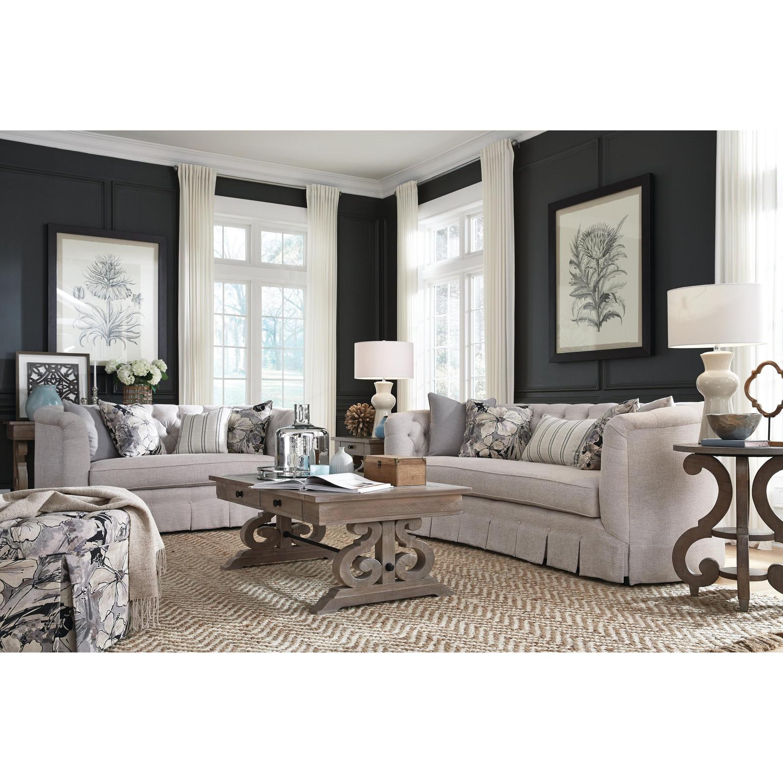 Magnussen Home Tinley Park Dove Tail Grey Rectangular Sofa Table