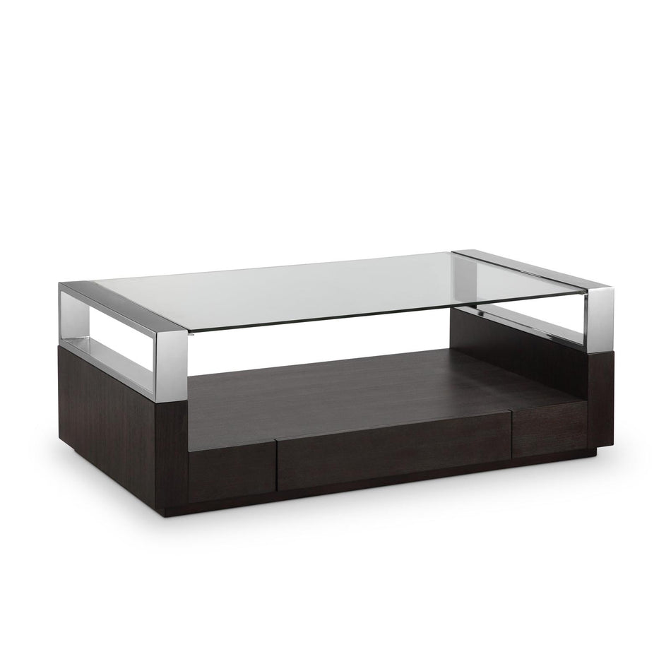 Magnussen Home Revere Graphite Rectangular Cocktail Table With Casters