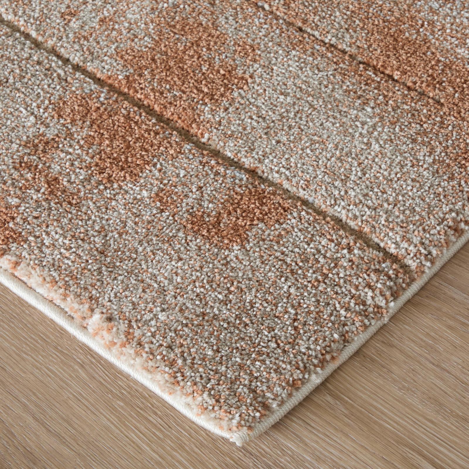 Feizy Gilmore 39UOF Modern Abstract, Ivory/Orange/Gray, Rug