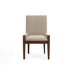 Magnussen Home Reena Rich Brown Upholstered Host Chair Two Pack