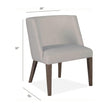 Magnussen Home Kavanaugh Weathered Kona Brown Upholstered Host Chair Set of 2