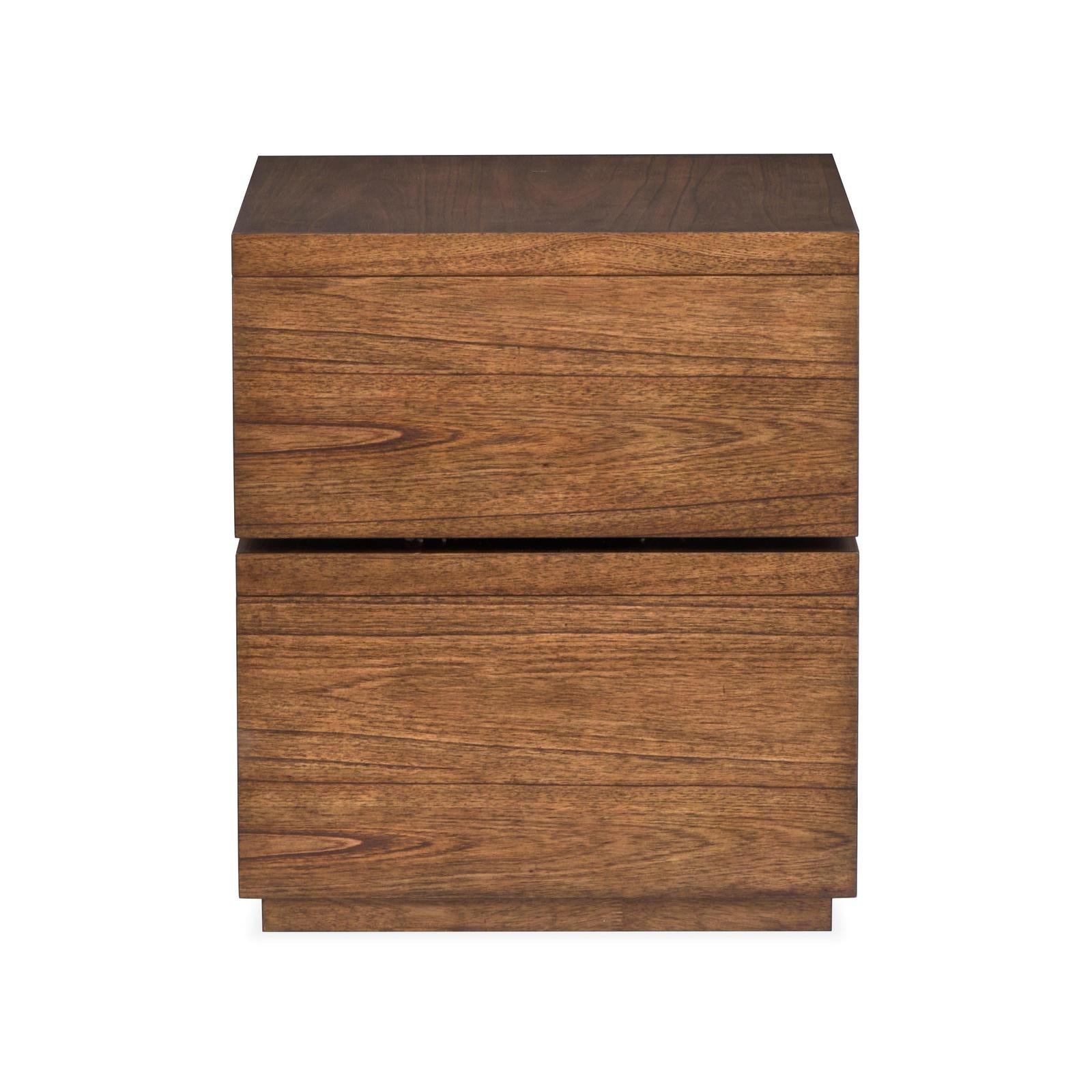 Magnussen Home Newton Cinnamon Square End Table