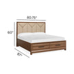 Magnussen Home Callisto Bourbon Brown Upholstered Panel Bed