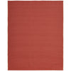 Feizy Theo 0827F Modern Solid in Red/Tan