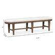 Magnussen Home Westbourne Dark Umber Bench