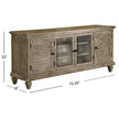 Magnussen Home Calistoga Dovetail Grey Entertainment Wall
