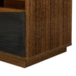 Michael Amini Kayner 1-Drawer Nightstand with LED Lights - Charcoal