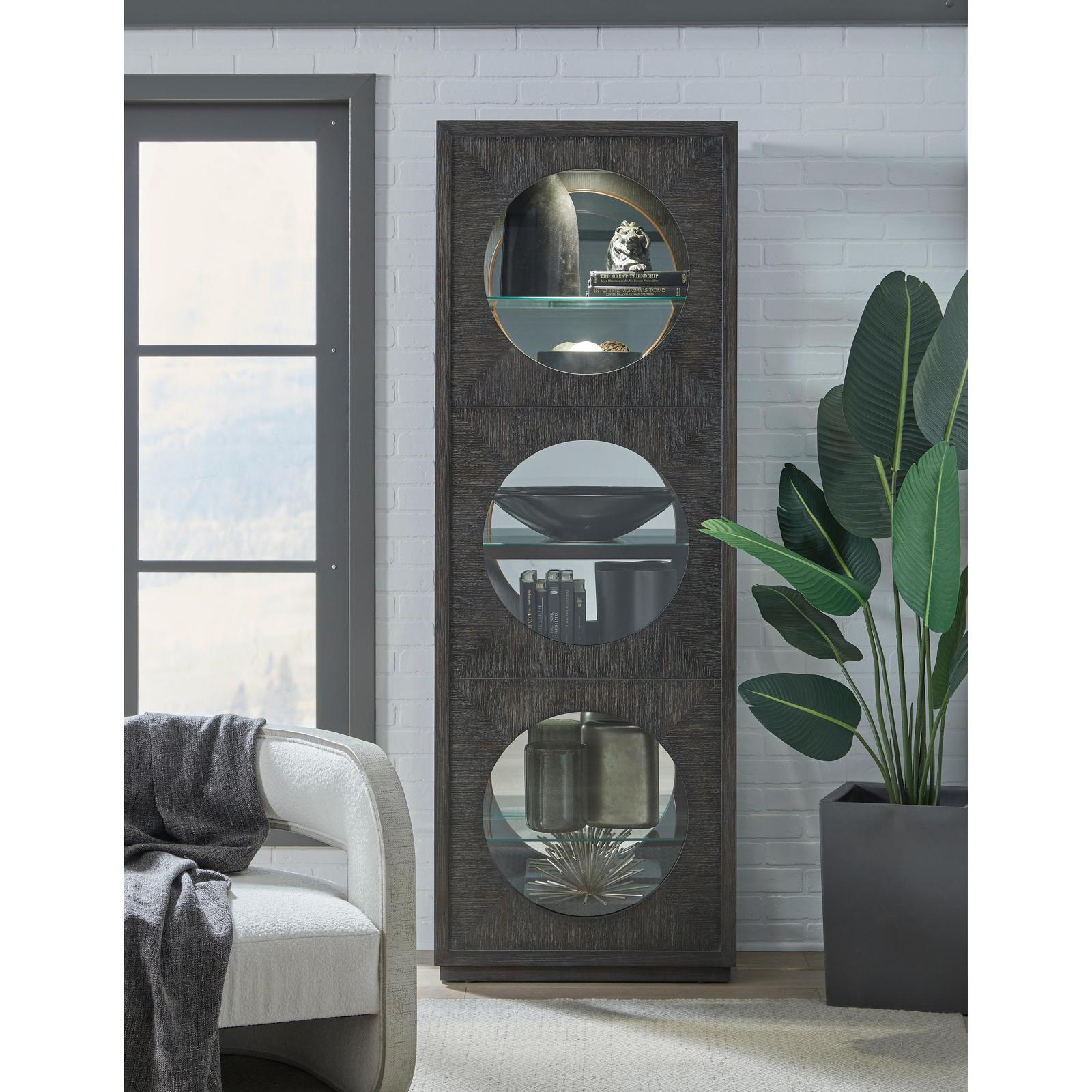 Pulaski Furniture Pulaski Furniture Accents Dark Wood Side Entry Curio Cabinet