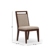 Magnussen Home Reena Rich Brown Upholstered Side Chair Two Pack