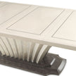 Michael Amini Fantosini Pedestal Dining Table - Silver Mist