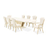 Michael Amini Fantosini Pedestal Dining Table - Creamy Pearl