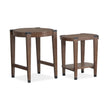 Magnussen Home Kaysen Wallaby And Matte Black End Table