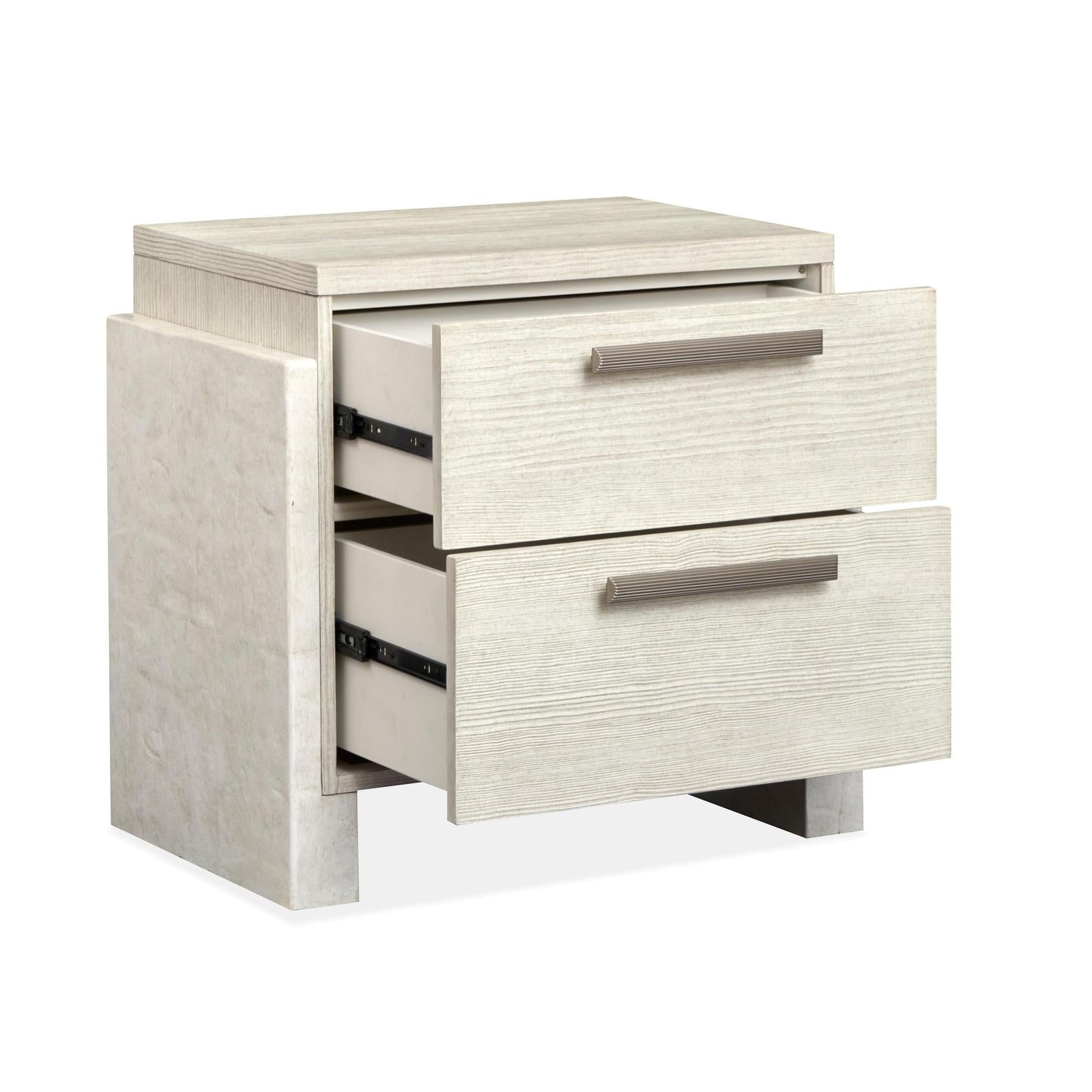 Magnussen Home Lorelei Misty Cloud Drawer Nightstand