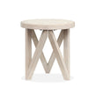 Magnussen Home Bostwick Coconut Cream Round End Table