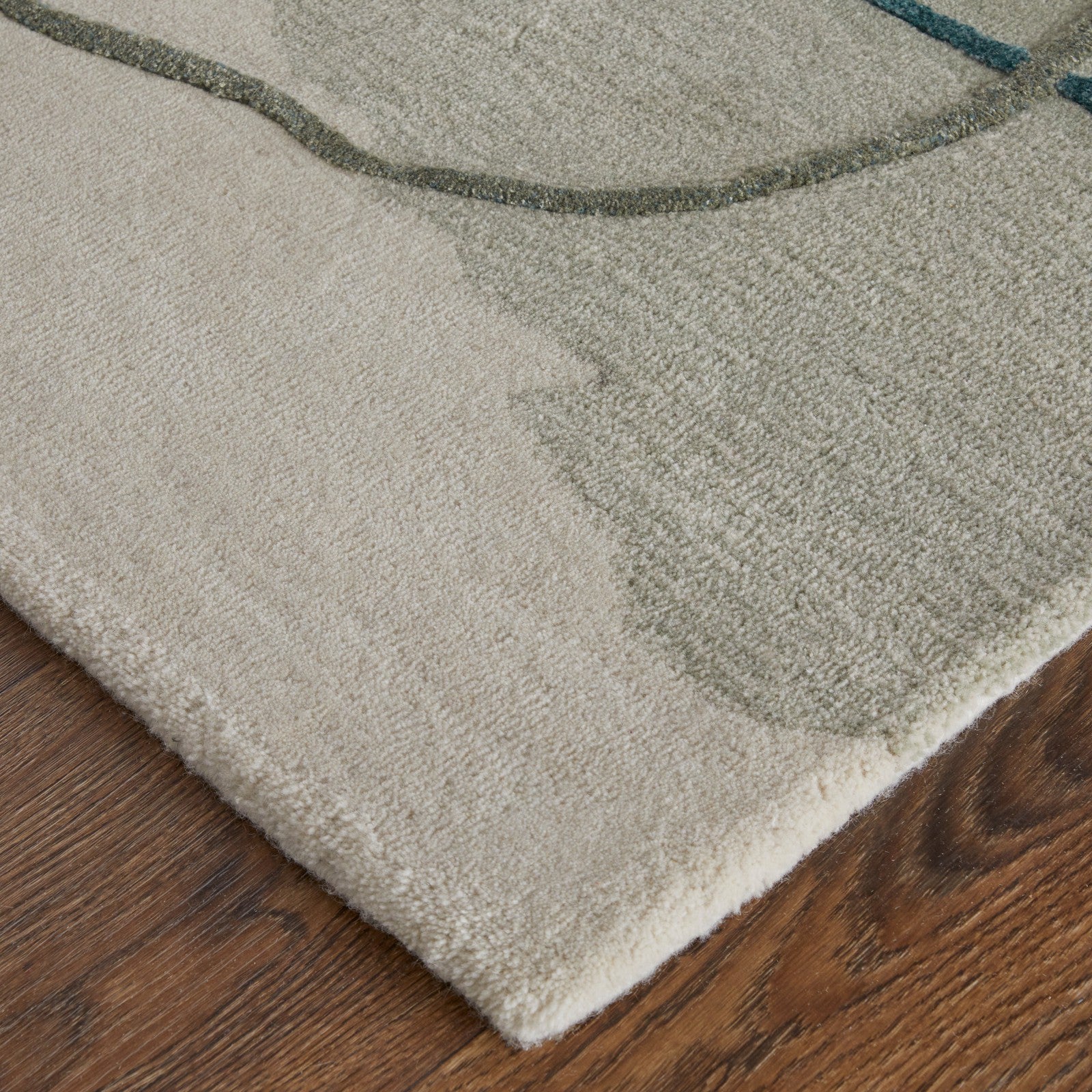 Feizy Anya 8885F Transitional Abstract Rug in Blue/Gray/Ivory