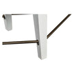 Magnussen Home Heron Cove Chalk White And Dovetail Grey Upholstered Bench