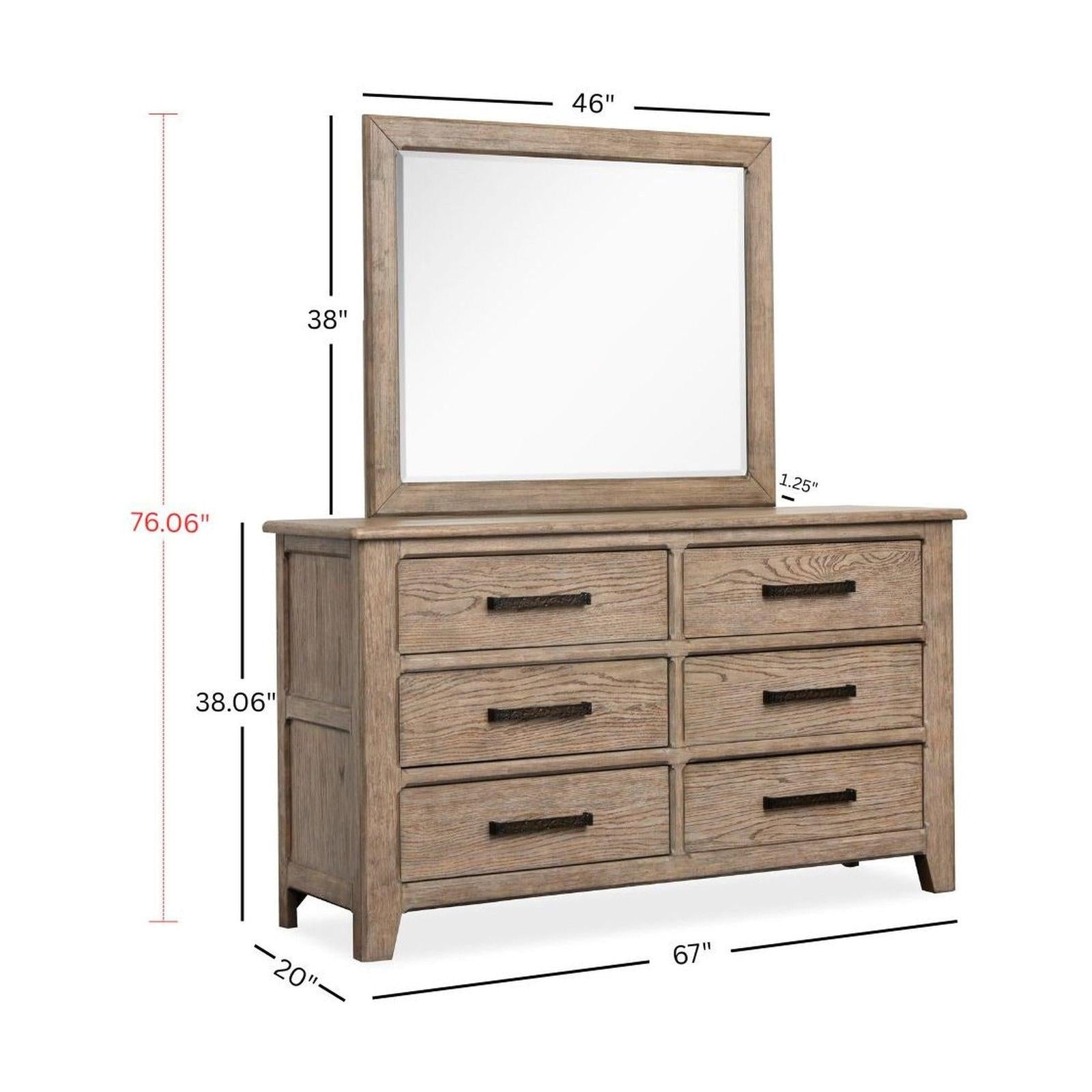 Magnussen Home Claremont Smokey Taupe Double Drawer Dresser
