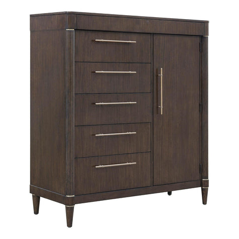 Pulaski Furniture Asher Park Piano Brown 6 Drawer Master Chest