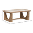 Magnussen Home Bradford Riverbed Beige Rectangular Cocktail Table