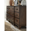 Salt Life Home Sugar Mill Spiced Rum Drawer Dresser with Shaped Mirror