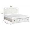 Magnussen Home Kingston Whisper White & Cerused Nutmeg Bed
