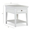 Magnussen Home Heron Cove Chalk White Rectangular End Table
